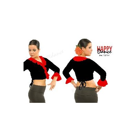 CHAQUETA FLAMENCO NEGRO Y ROJO T- 42