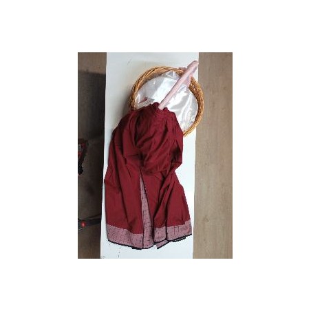 FALDA REGIONAL GRANATE T-L