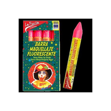 -BARRA MAQUILLAJE FLUORESCENTE ROSA