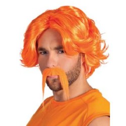 PELUCA Y BIGOTE NARANJA
