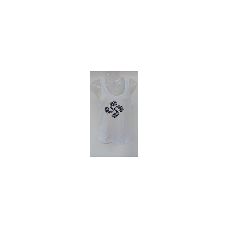 -CAMISETA LAUBURU BLANCA MUJER TIRANTES XS