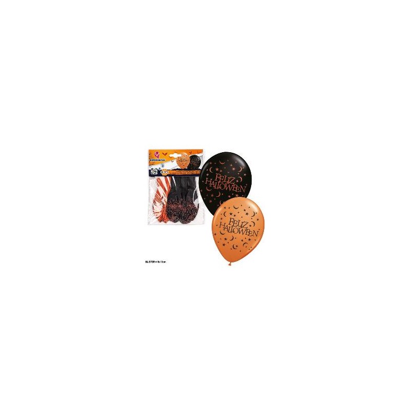 -GLOBOS HALLOWEEN 6 PIEZAS