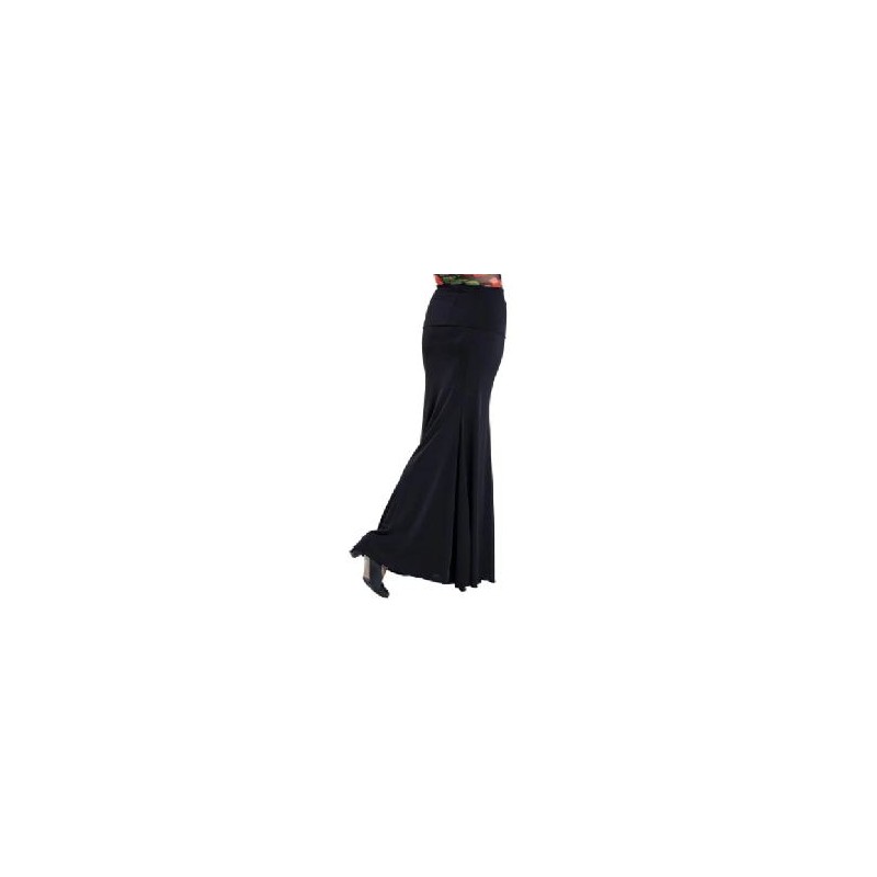 -FALDA FLAMENCO CON GODETS DETRAS Y TRINCHA 44