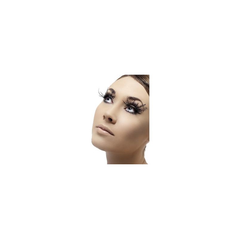 -PESTAÑAS CON PENACHOS DE PLUMAS