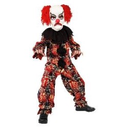 -DISFRAZ PAYASO DIABOLICO UNISEX 10-12 AÑOS