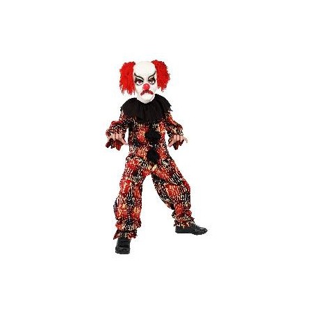 -DISFRAZ PAYASO DIABOLICO UNISEX 10-12 AÑOS