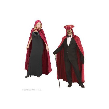 CAPA BURDEOS CON CAPUCHA T-AD