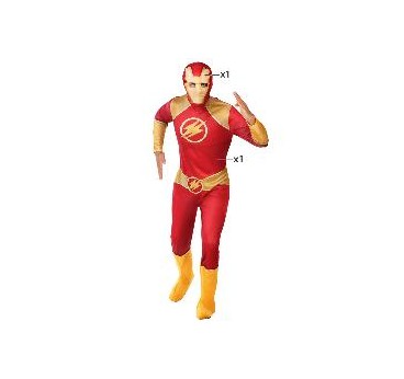 -DISFRAZ SUPER HEROE FLASH M-L