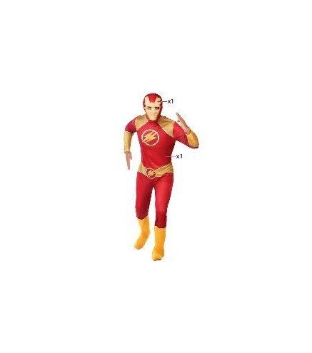 -DISFRAZ SUPER HEROE FLASH M-L