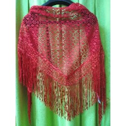 MANTON DE GANCHILLO ROJO