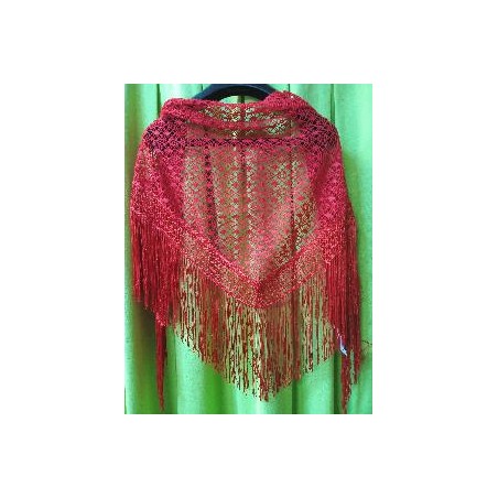 MANTON DE GANCHILLO ROJO