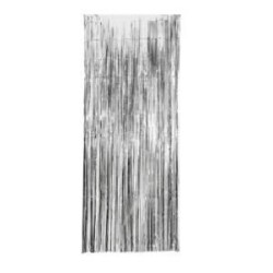 -CORTINA METALIZADA PLATA 2.4M