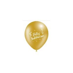 -GLOBO FELIZ JUBILACION ORO 90 CM