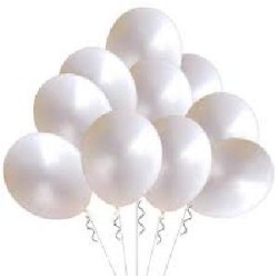 -GLOBO BLANCO METALICO 27 CM PREMIUM