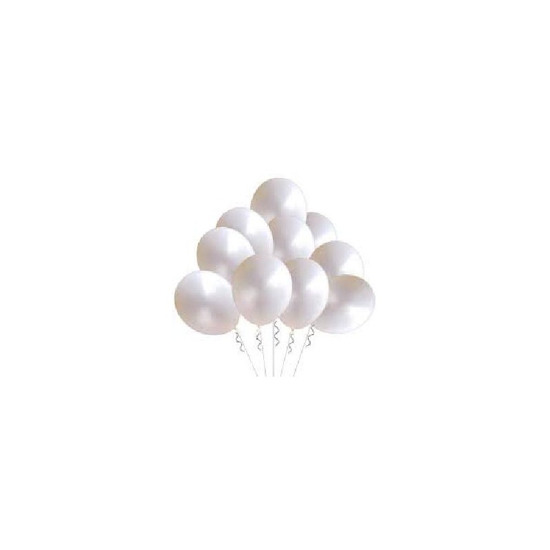 -GLOBO BLANCO METALICO 27 CM PREMIUM