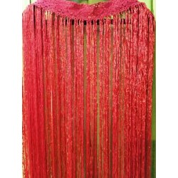 FLECO CUELLO DE ESCOTE ROJO