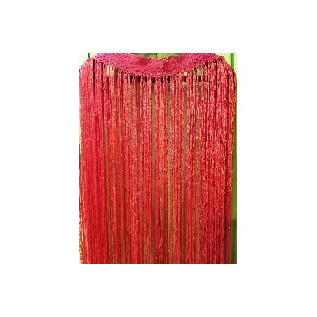 FLECO CUELLO DE ESCOTE ROJO