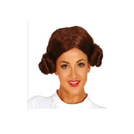 PELUCA PRINCESA MOÑOS CASTAÑA