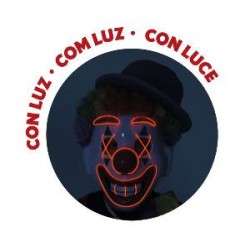 -MASCARA HAPPY CLOWN CON LUZ