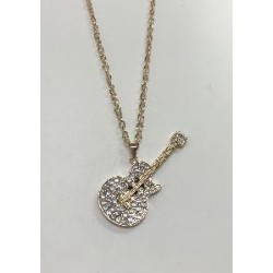 -COLLAR GUITARRA COLOR ORO- PLATA