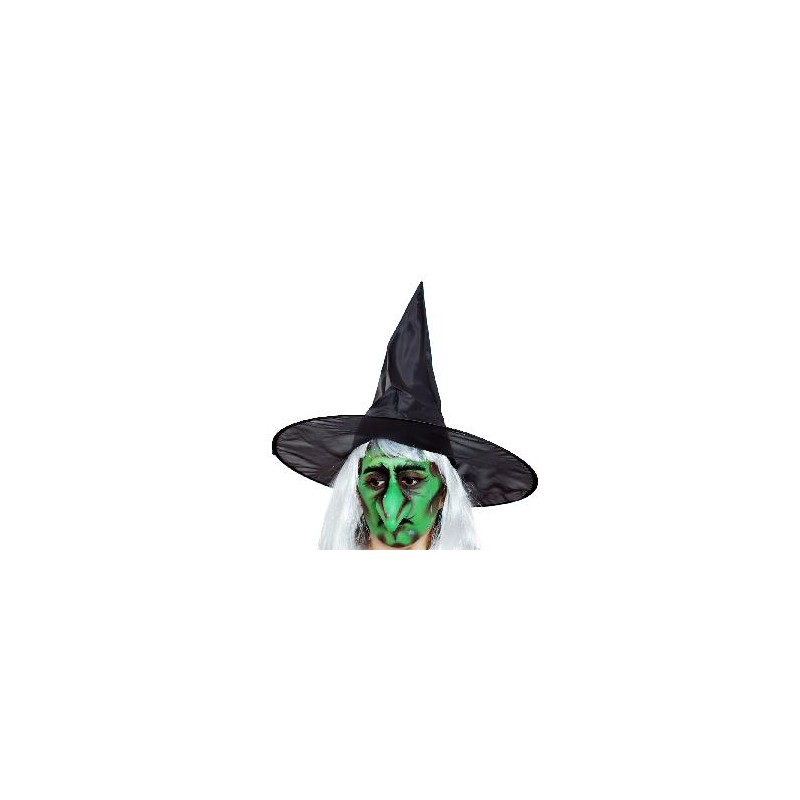 -SOMBRERO BRUJA NEGRO Y VERDE