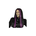 -PELUCA LISA MORADA Y NEGRA