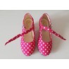 -ZAPATO FLAMENCO POLIPIEL FUCSIA LUNARES 31