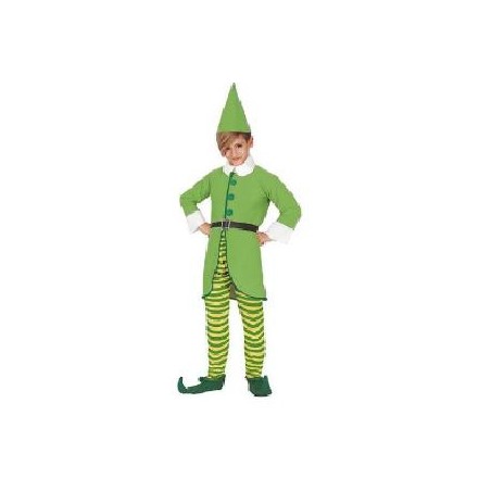 -DISFRAZ ELFO GREEN 5-6