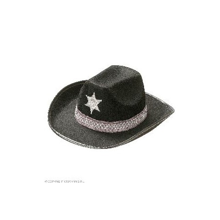 SOMBRERO SHERIFF NEGRO