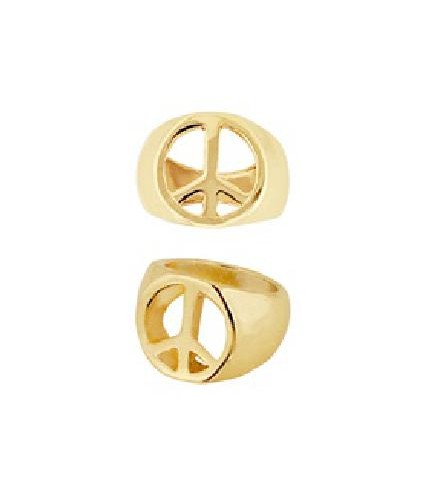 -ANILLO PAZ Y AMOR DORADO