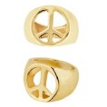 -ANILLO PAZ Y AMOR DORADO