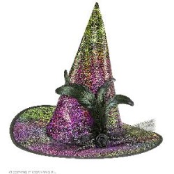 -SOMBRERO BRUJA HOLOGRAFICO