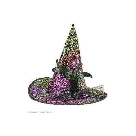 -SOMBRERO BRUJA HOLOGRAFICO