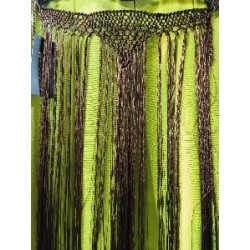 FLECO CUELLO PICO MARRON