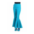 -PANTALON AÑOS 70 ACAMPANADO AZUL XXS