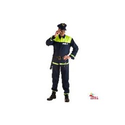 -DISFRAZ POLICIA HOMBRE MUNICIPAL M-L