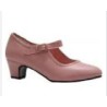 -ZAPATO FLAMENCO POLIPIEL HEBILLA ROSA PALO 33