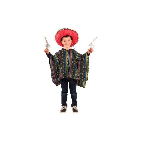 -PONCHO MEJICANO INFANTIL 10 AÑOS