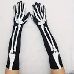 -GUANTE ESQUELETO LARGO