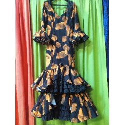 -VESTIDO CORDOBA NEGRO ESTAMPADO (HALLOWEEN) 40