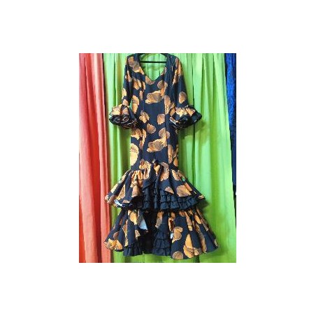 -VESTIDO CORDOBA NEGRO ESTAMPADO (HALLOWEEN) 40