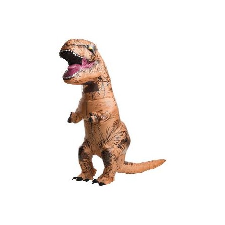 DISFRAZ HINCHABLE DINOSAURIO NARANJA ADULTO
