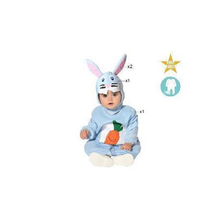 -DISFRAZ CONEJITO UNISEX 12-24 MESES