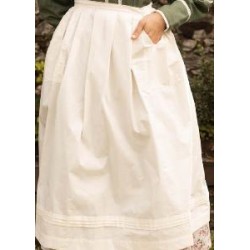 -DELANTAL REGIONAL LINO BLANCO G