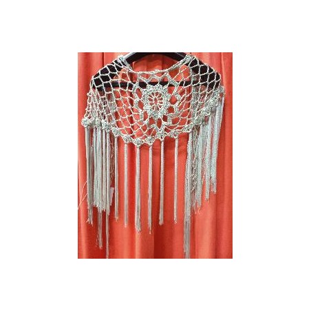 MANTON CROCHE VERDE PISTACHO REDONDO