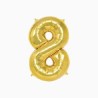 -GLOBO FOIL ORO METALIZADO Nº 8