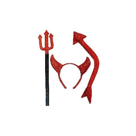 -SET  DIABLO 3 PIEZAS LENTEJUELAS