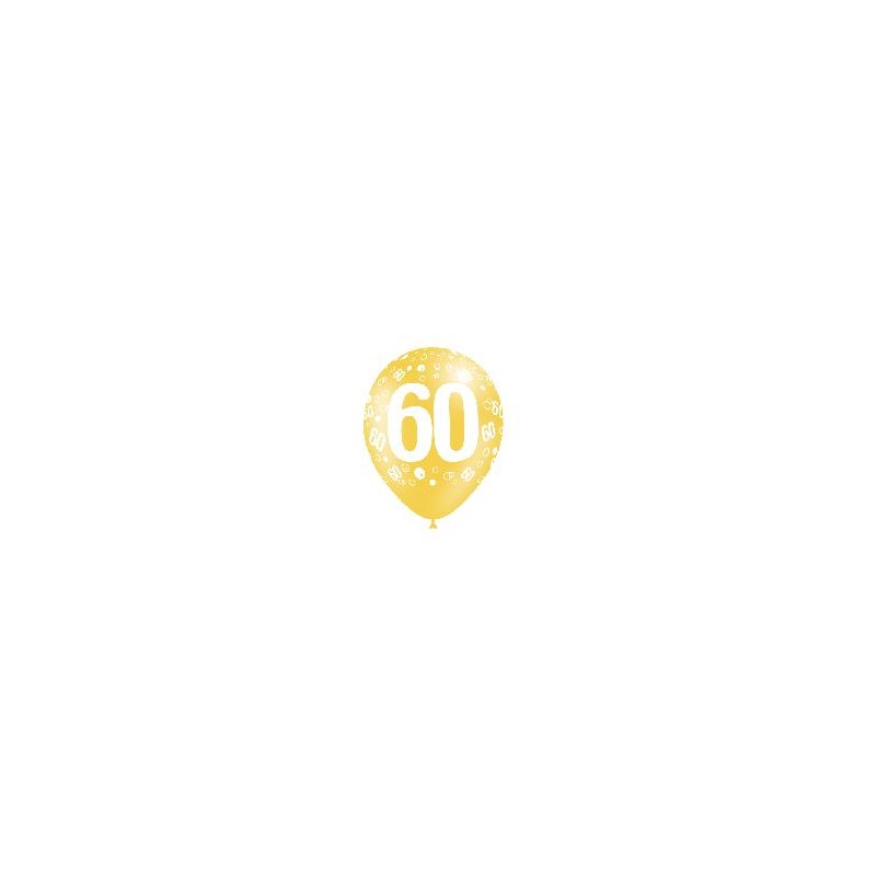 -BOLSA 50 GLOBOS 95 CM NÚMERO 60