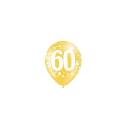 -BOLSA 50 GLOBOS 95 CM NÚMERO 60