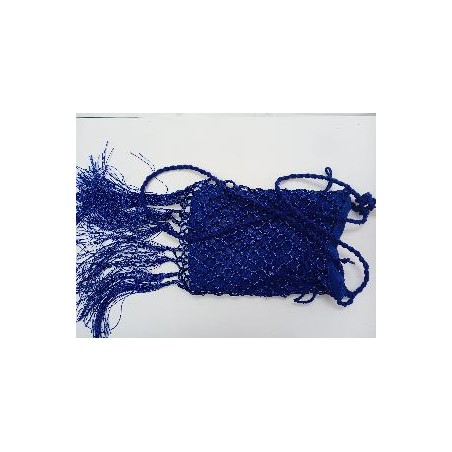 BOLSO RAYON FLAMENCO AZULON CON FLECOS
